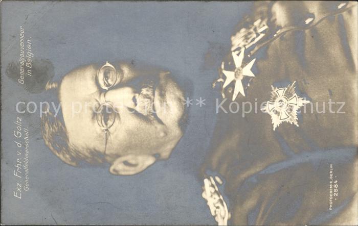 Adel Belgien Exz.Frhr.v.d. Goltz Generalgouverneur Belgien