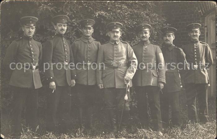 Militaria WK1 Gruppenfoto Offiziere