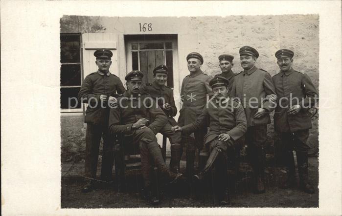 Militaria WK1 gruppenfoto Offiziere