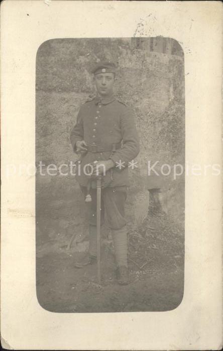 Militaria WK1 portrait fernsprecherabt.