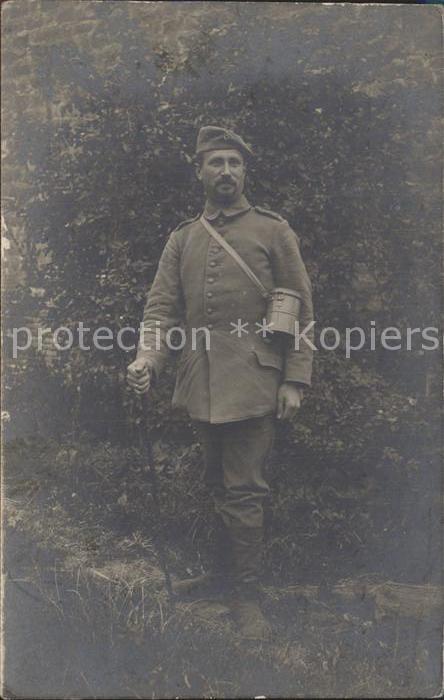 Militaria WK1 Deutscher Soldat in Frankreich