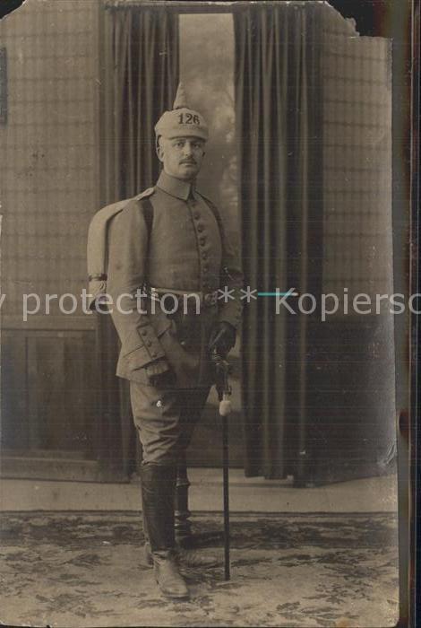 Regiment IR 126 Infanterie  WK1 Portrait