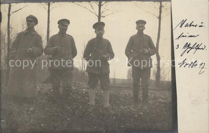 Militaria WK1 Gruppenfoto im Feld