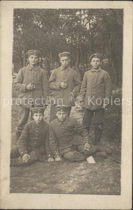 Militaria WK1 Gruppenfoto soldaten