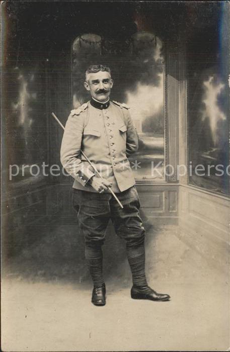 Militaria Frankreich offizier WK1 Portrait
