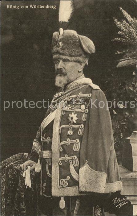 Adel Preussen Koenig von Wuerttemberg Wphlfahrts-Karte