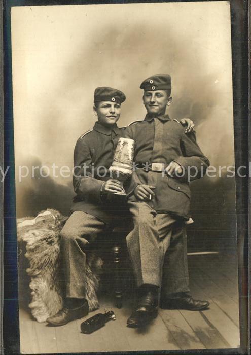 Militaria Jugend Gruppenfoto WK1