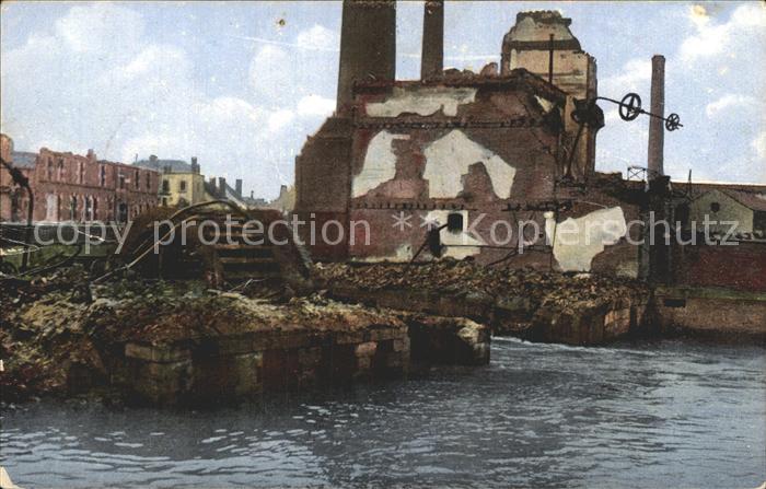 Rethel Ardennes Zerstoertes Dorf WK1