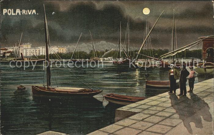 Pola de Gordon Hafenpartie bei Nacht