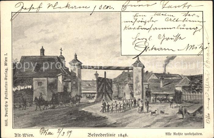 WIEN AT Belvederlinie 1848