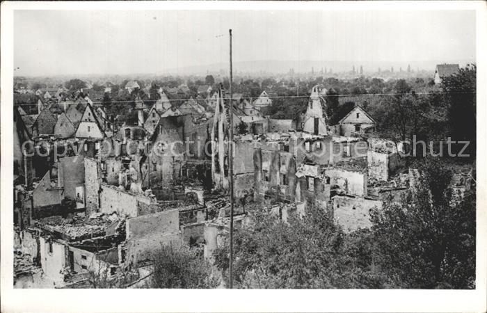 Haltingen Weil am Rhein BW Zerstoerte Stadt