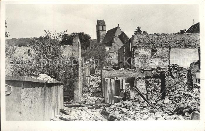 Haltingen Weil am Rhein BW Zerstoerte Kirchstrasse