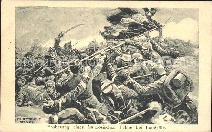 Luneville WK1 Eroberung der französischen Fahne b