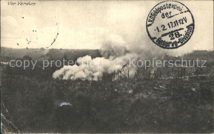 Verdun Meuse WK1 Gefecht vor Verdun