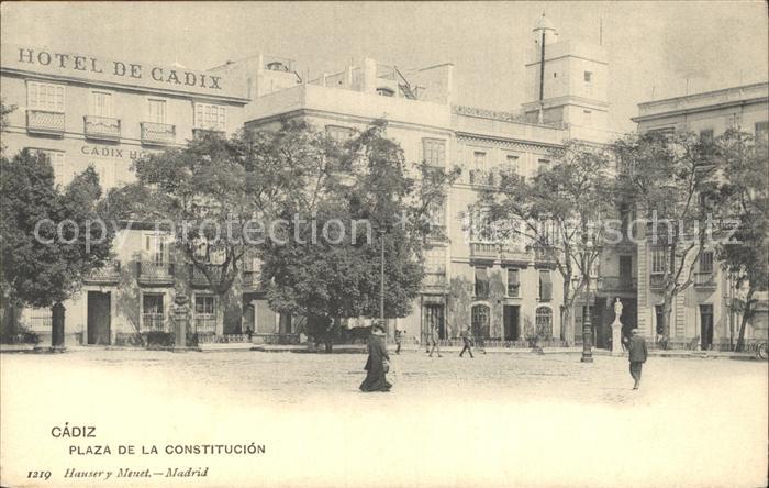 Cadiz Andalucia Plaza de la Constitucion Hotel de Cadix