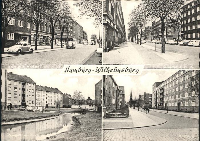 Wilhelmsburg Hamburg Georg Wilhelm Str Teilansichten Mannesallee