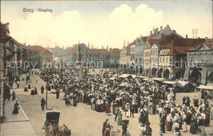 Saaz Tschechien Ringplatz Markt