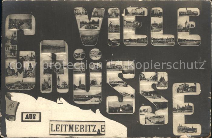Leitmeritz Litomerice Nordboehmen Teilansichten