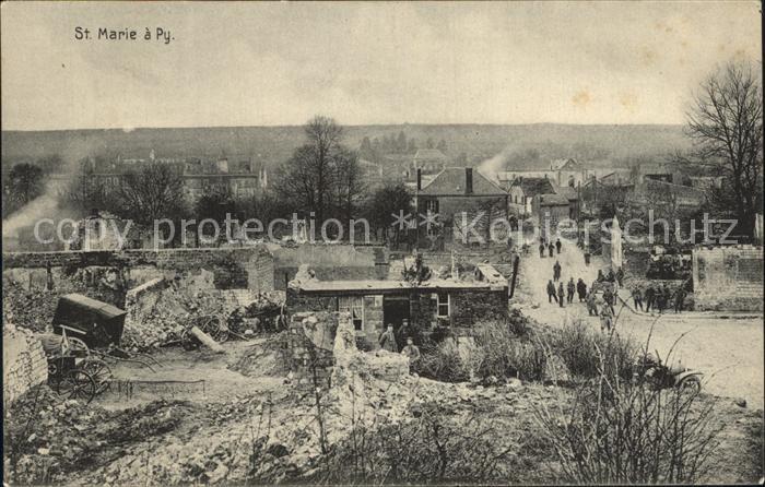 Py St Marie a Py Zerstoertes Dorf