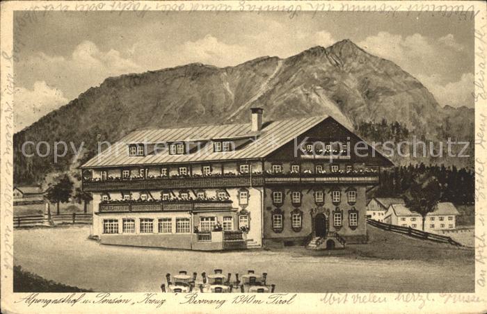 Berwang Tirol Alpengasthof Pension Krug