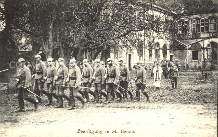 Saint-Benoit-la-Chipotte WK1 Soldatenbegraebnis