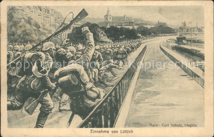 Luettich Liege WK1 Einnahme von Luettich