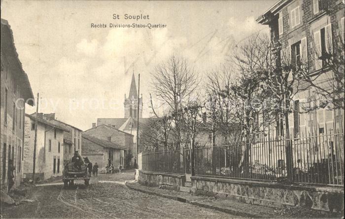 Saint-Souplet Dorfstrasse Divisions Stabs Quartier