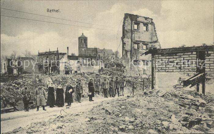 Rethel Ardennes WK1 Zerstörtes Dorf