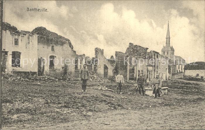 Bantheville Zerstörtes Dorf in WK1