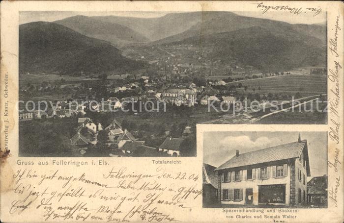 Felleringen Totalansicht Bäckerei Walter