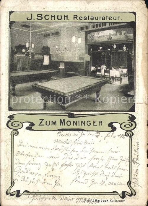 Karlsruhe Baden Schuh Restaurateur Zum Moninger