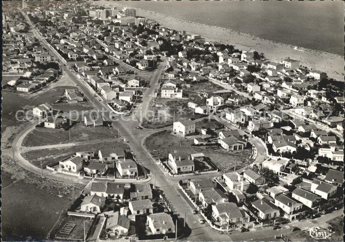Canet Plage Vue generale aerienne et la Plage