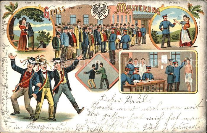Militaria Humor Gruss von der Musterung