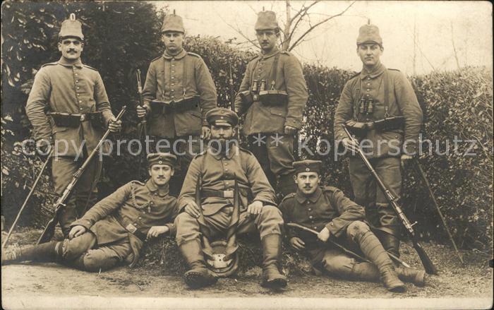 Bataillon JB 008 Jaeger Gruppenfoto WK1