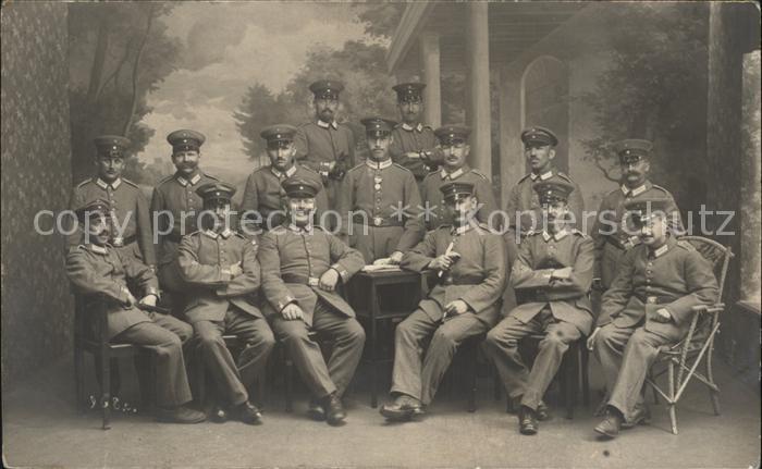 Militaria WK1 Karlsruhe Gruppemfoto Offiziere