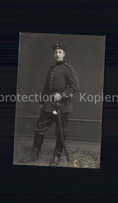 Regiment FAR 030 Feldartillerie Militaria WK1 Portrait Soldat Säbel