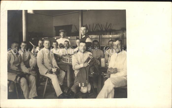 Karlsruhe Baden Grenadier Rgt. 109 Soldaten in Kaserne WK1