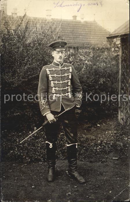 Kassel Militaria Portrait WK1 Hussaren
