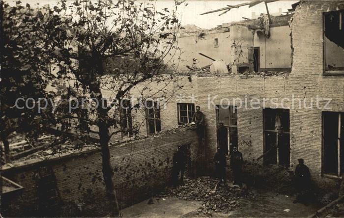 Militaria WK1 Landwehr Zerstoerung