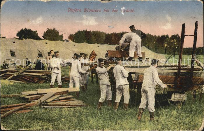 Militaria WK1 Pioniere bei der Arbeit