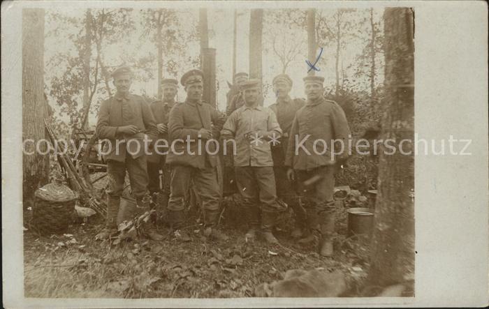Militaria WK1 Landwehr Gruppenfoto
