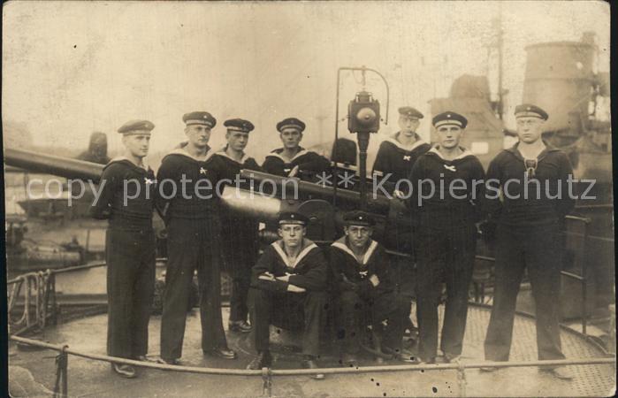 Militaria Marine  Soldaten Geschuetze WK1