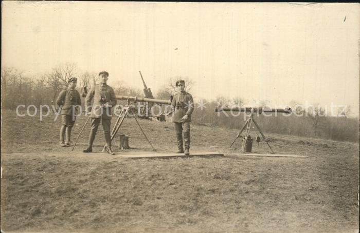 Militaria WK1 Messgeret Geschuetze Soldaten