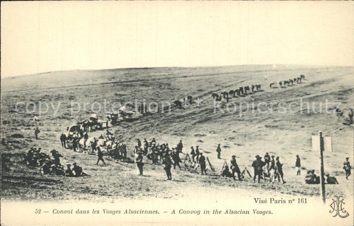 Militaria Frankreich Convoi dans les Vosges Alsaciennes WK1