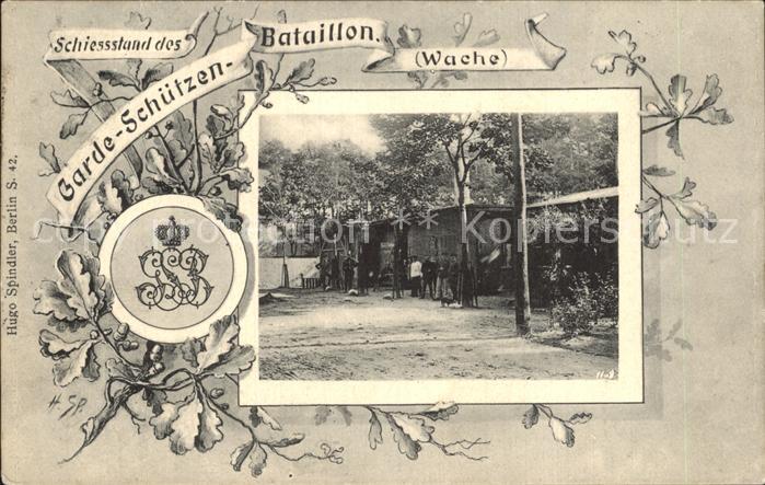 Militaria Deutschland Schiessstand Garde Schuetzen Bataillon Wache