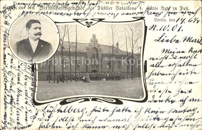 Regiment GRzF 004 Garde zu Fuss Regimentskarte Kaserne