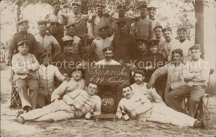Militaria Deutschland Reservisten 6/14 Nuernberg Gruppenfoto