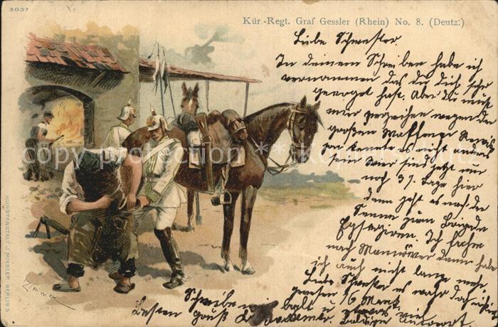 Regiment KR 008 Kuerassier Regimentskarte