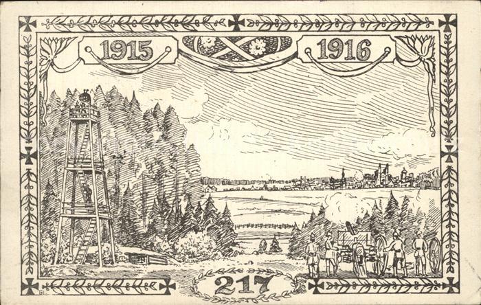 Militaria Regimente Feldartillerie Regiment 217 WK1