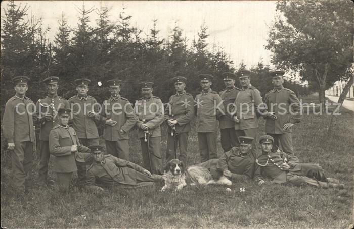 Lager Lechfeld gruppenfoto Hund Achselband